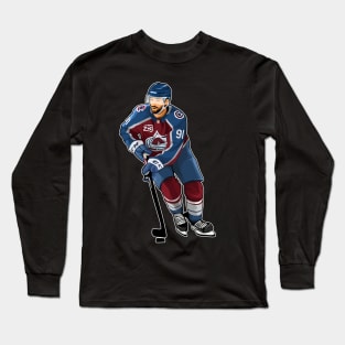 Nazem Kadri #91 Skates Long Sleeve T-Shirt